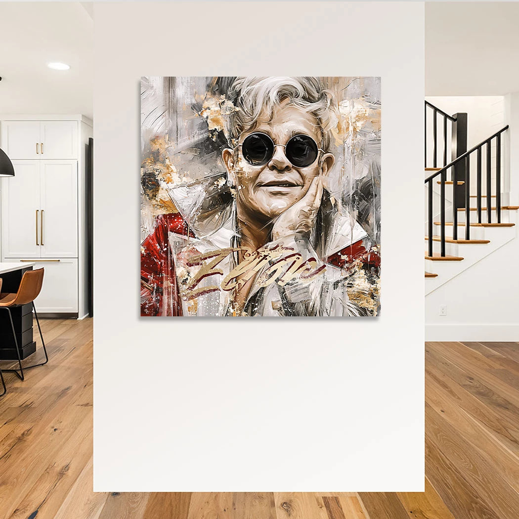 Elton John Stardust Wandbild