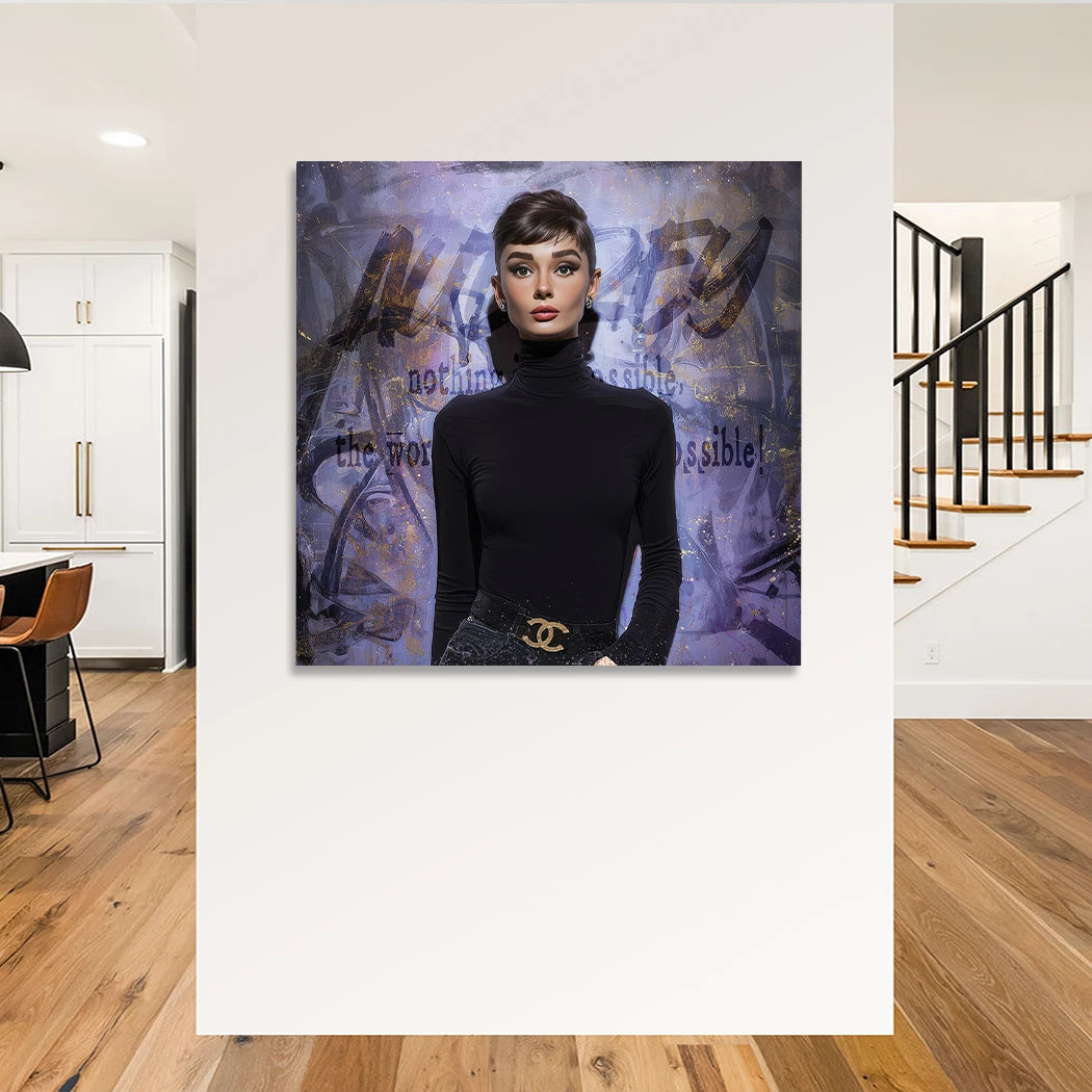 Audrey Hepburn Vision Wandbild