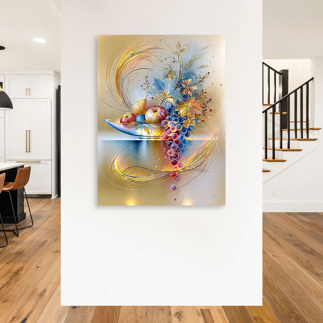Goldene Früchte Sinfonie Wandbild