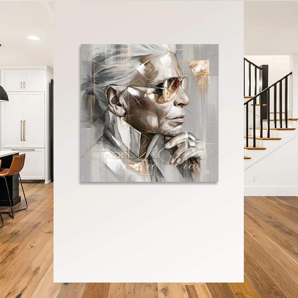 Karl Lagerfeld Art Couture Wandbild