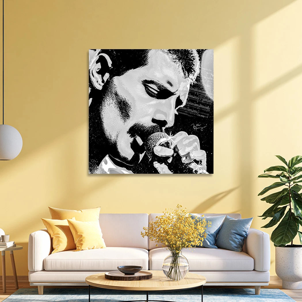 Freddie Mercury Stage Wandbild
