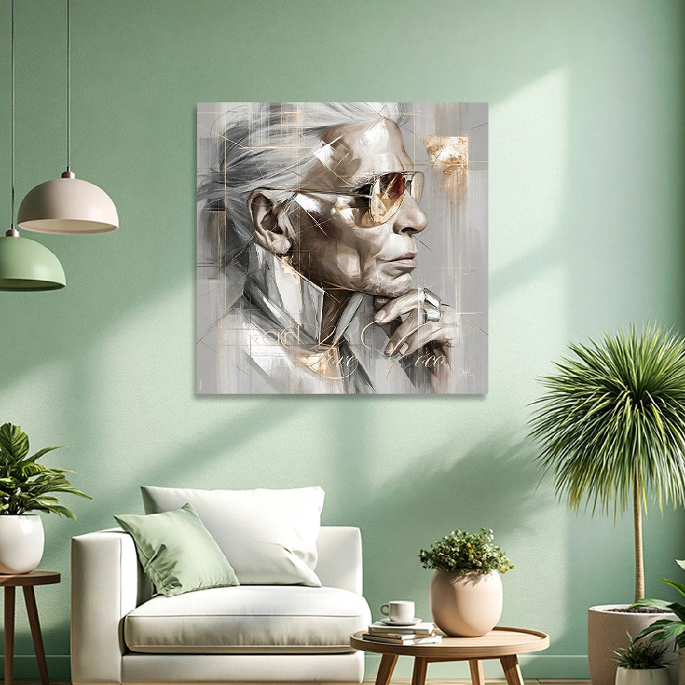 Karl Lagerfeld Art Couture Wandbild