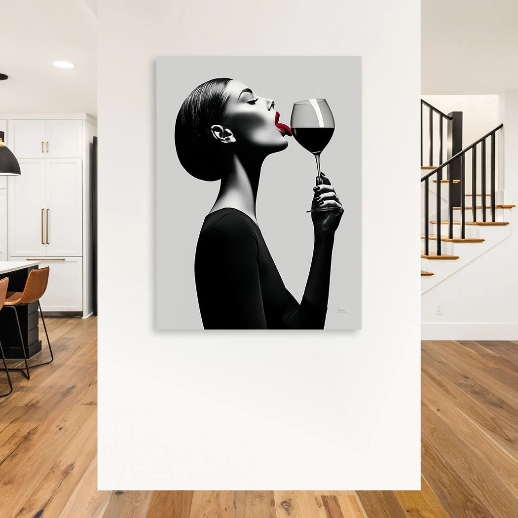 Wine Kiss Wandbild