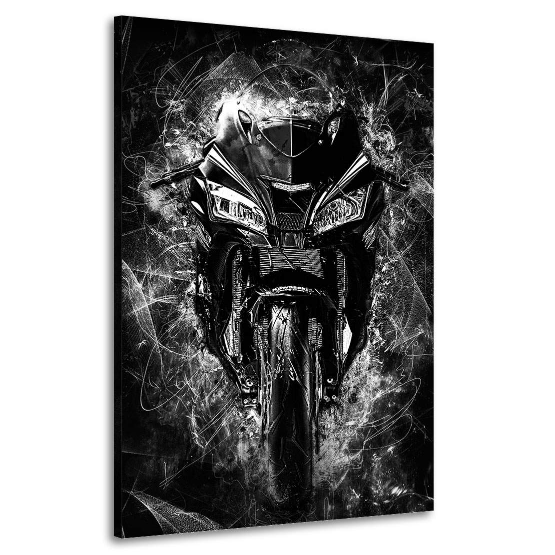 Wandbild Kawasaki ZX10 Black Style