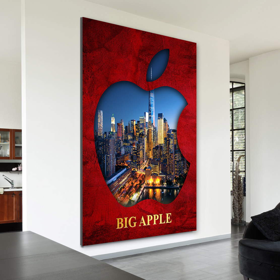 Wandbild Leinwandbild New York Big Apple Red Style