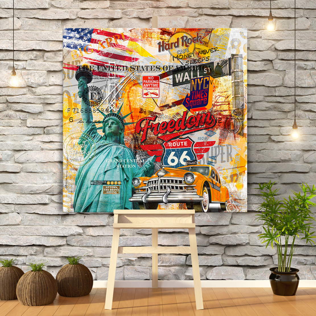 Wandbild Leinwandbild New York Pop Art