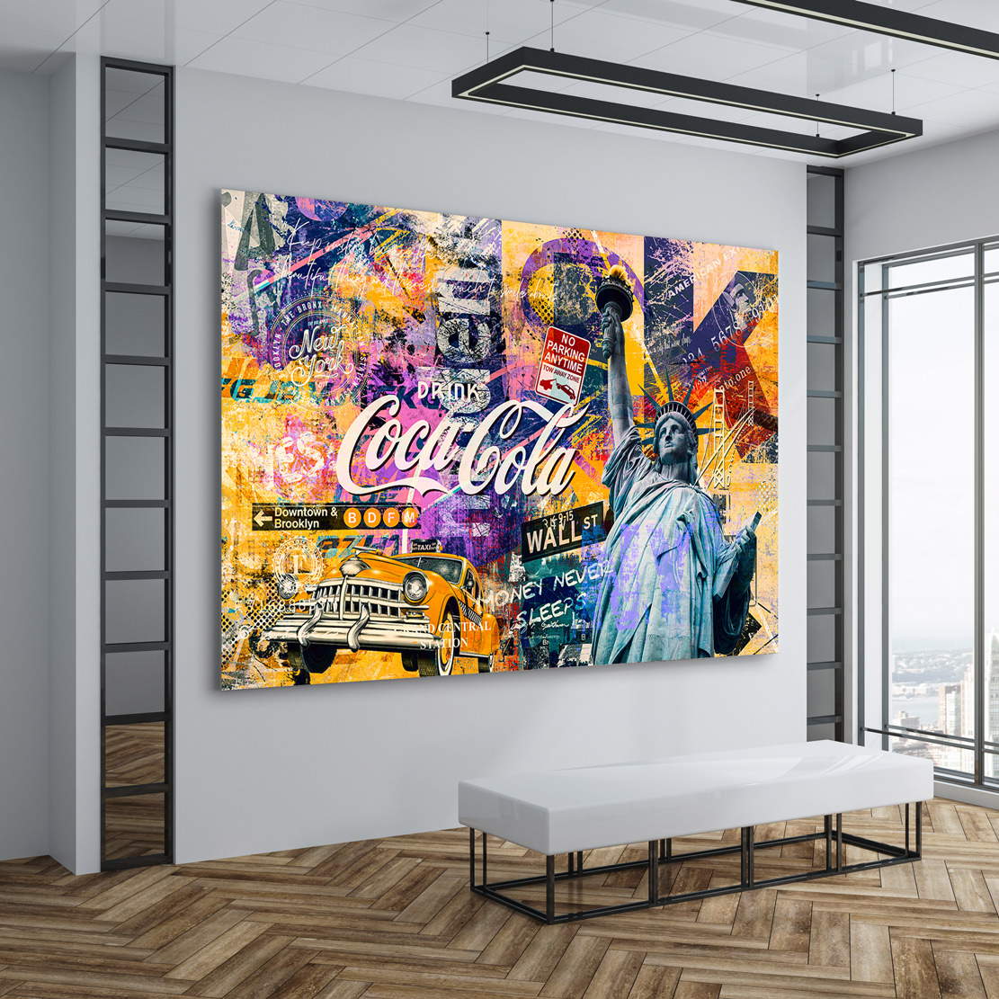 Wandbild Leinwandbild New York Pop Art Style