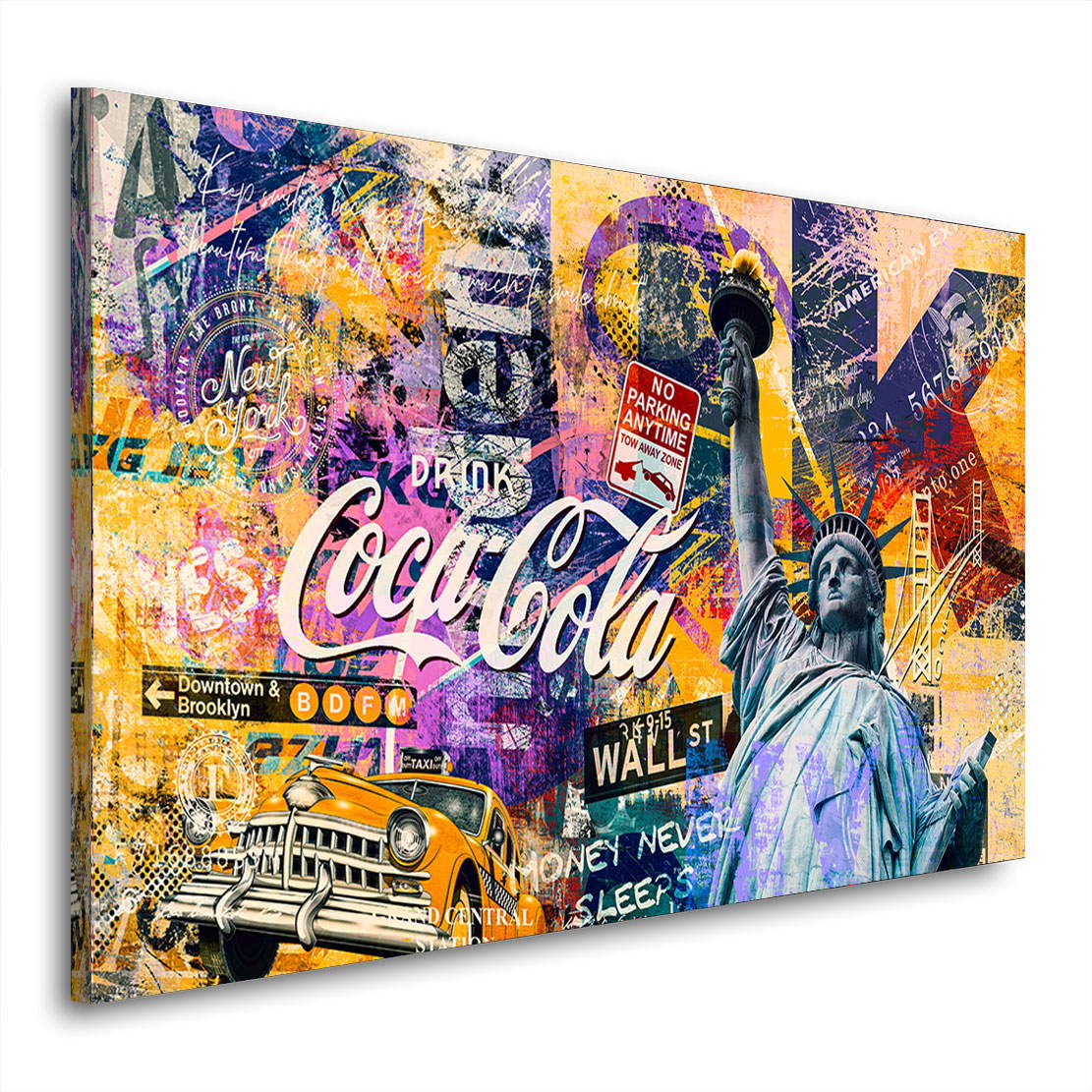 Wandbild Leinwandbild New York Pop Art Style