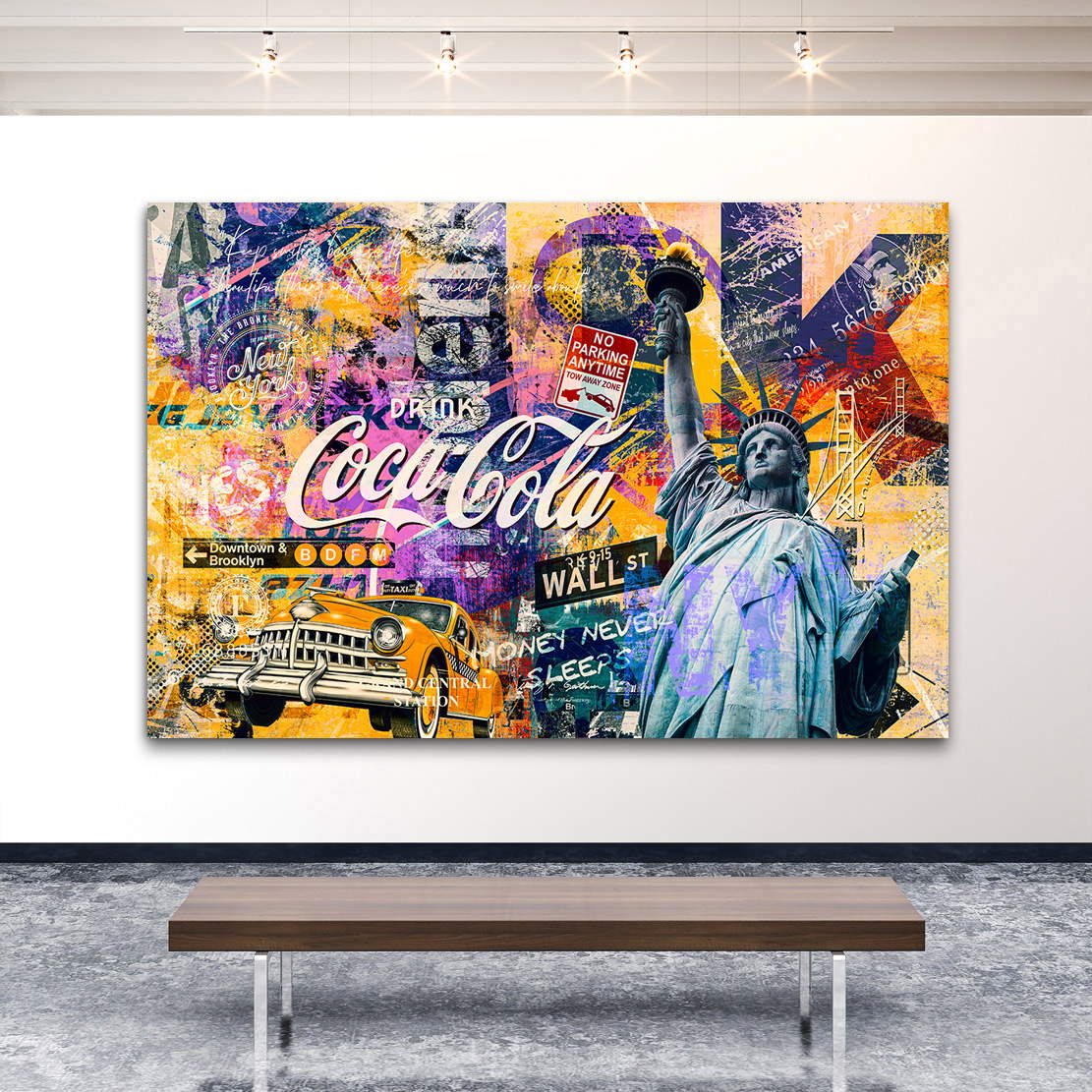 Wandbild Leinwandbild New York Pop Art Style
