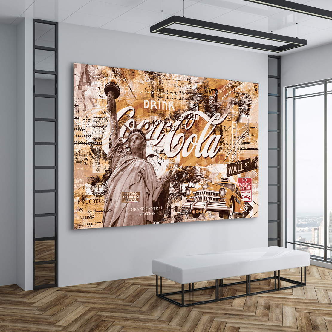 Wandbild Leinwandbild New York Pop Art Retro