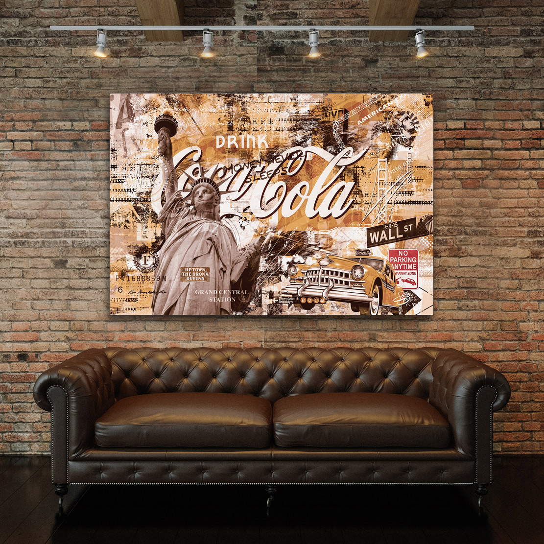Wandbild Leinwandbild New York Pop Art Retro