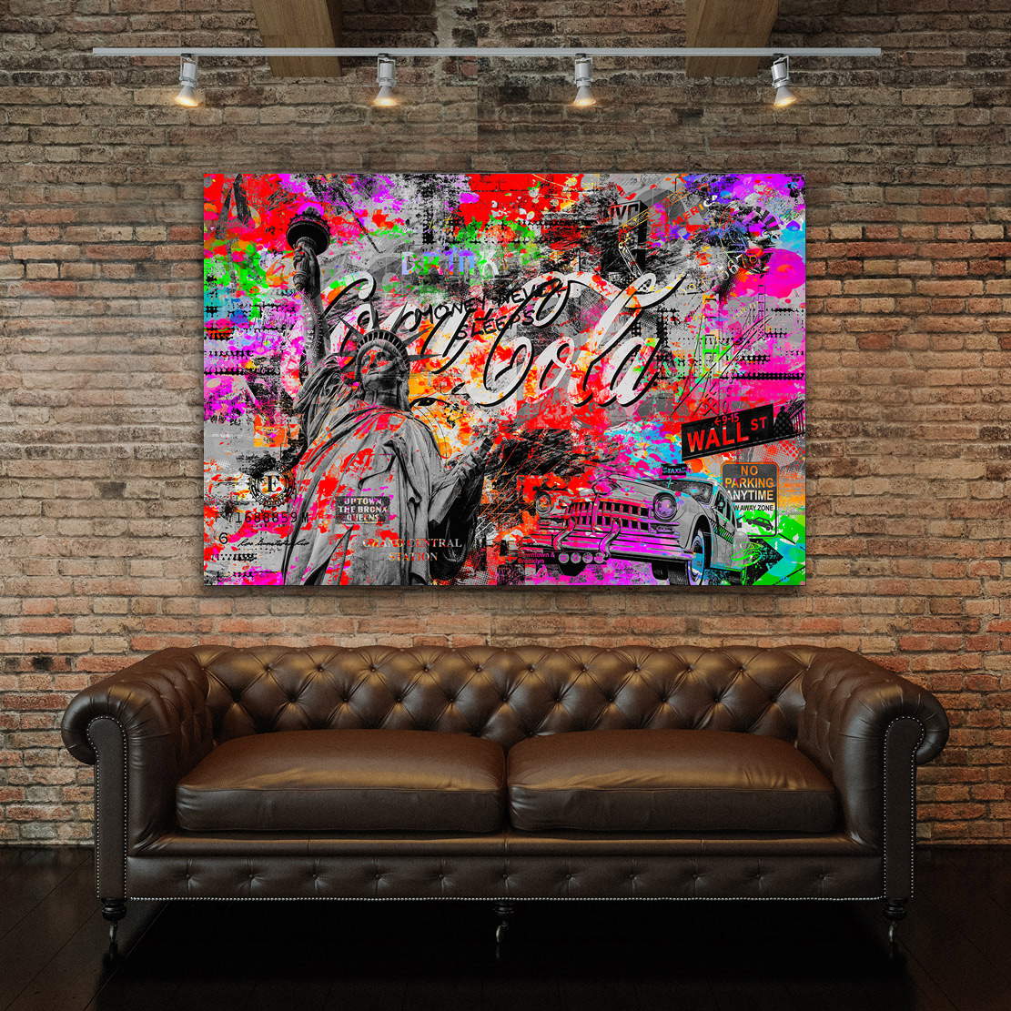 Wandbild Leinwandbild New York Pop Art Color