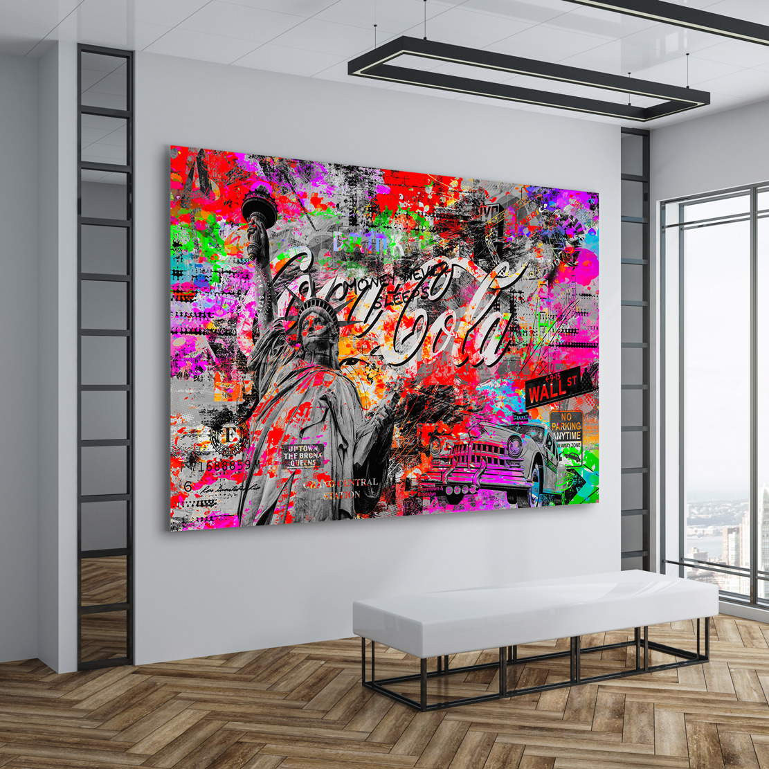 Wandbild Leinwandbild New York Pop Art Color