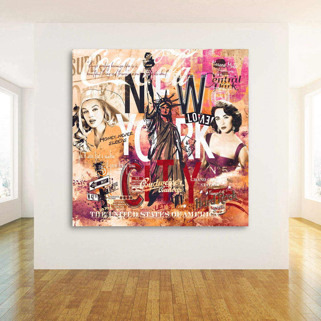 Wandbild Leinwandbild New York City Liz & Marilyn