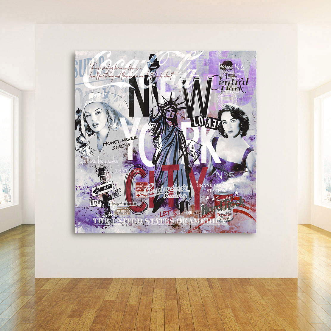 Wandbild Leinwandbild New York City Liz & Marilyn Style