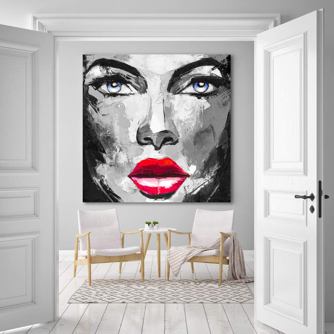Wandbild Abstrakt Sensual Frey Face