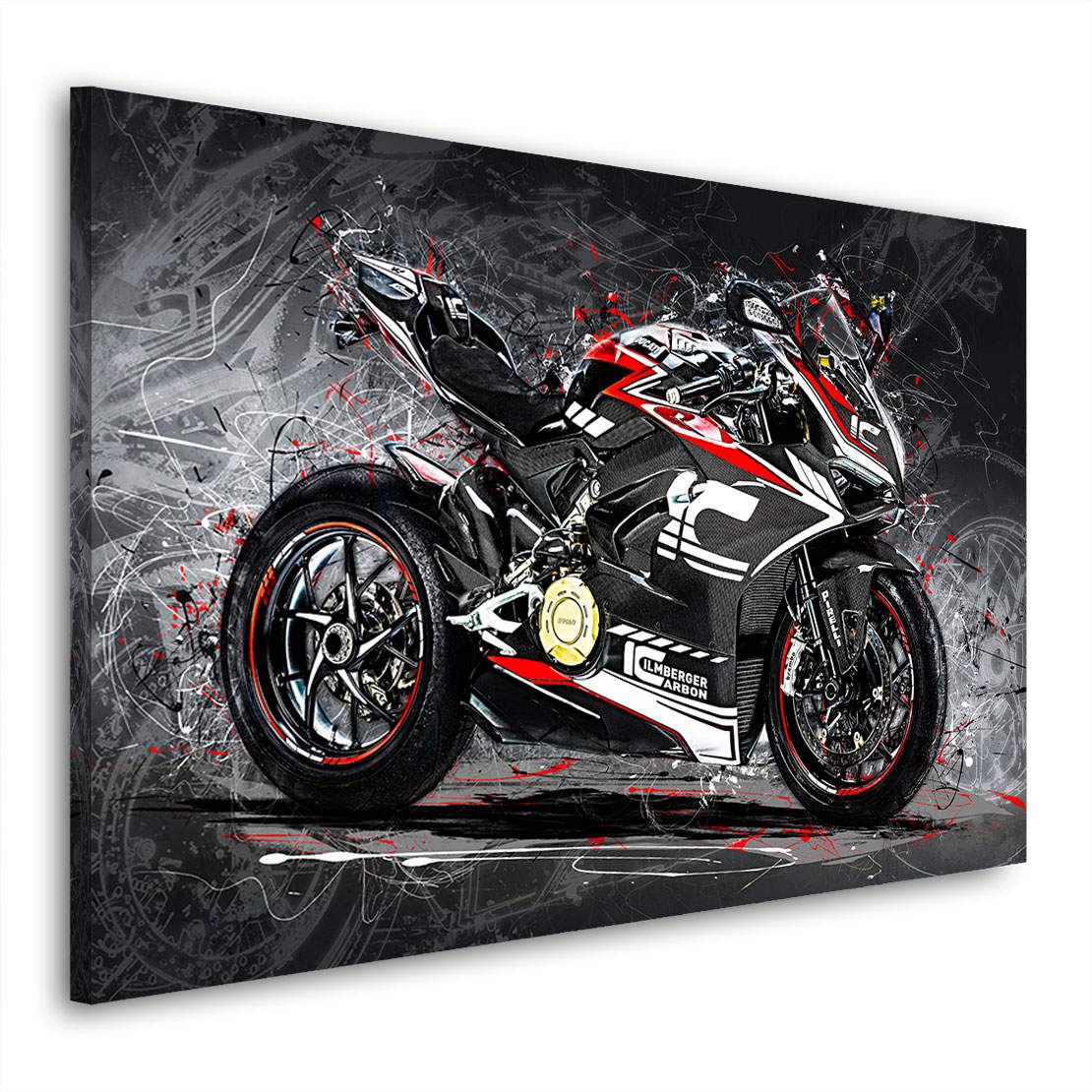 Wandbild Ducati Panigale Abstrakt Style