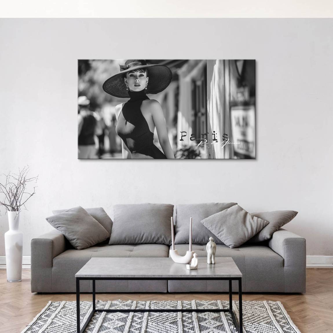 Audrey Hepburn Paris Couture Wandbild