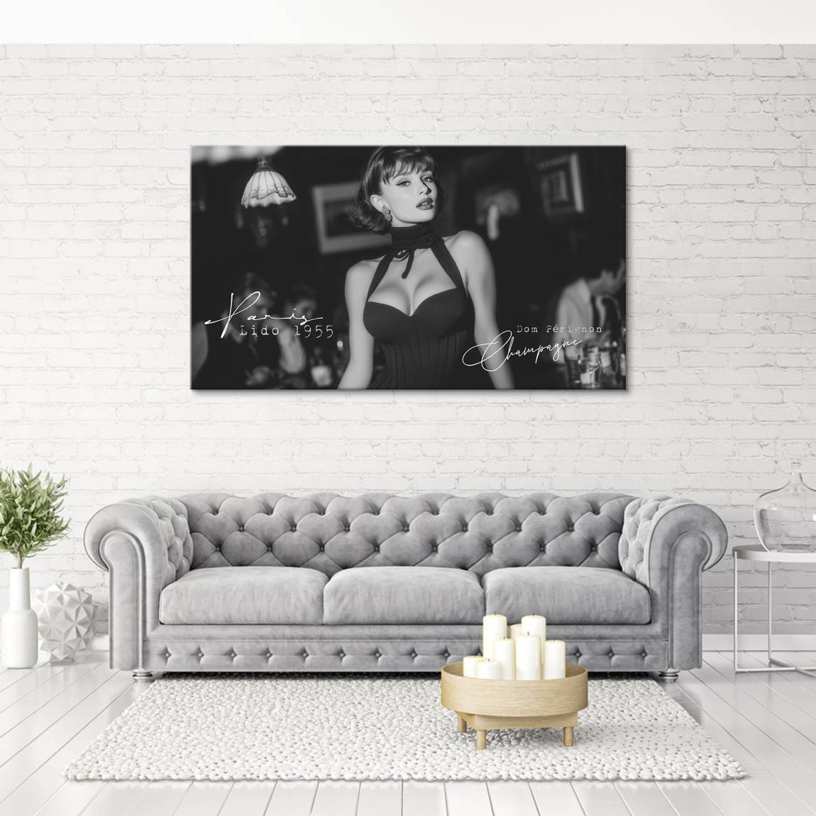 Audrey Hepburn Midnight Wandbild