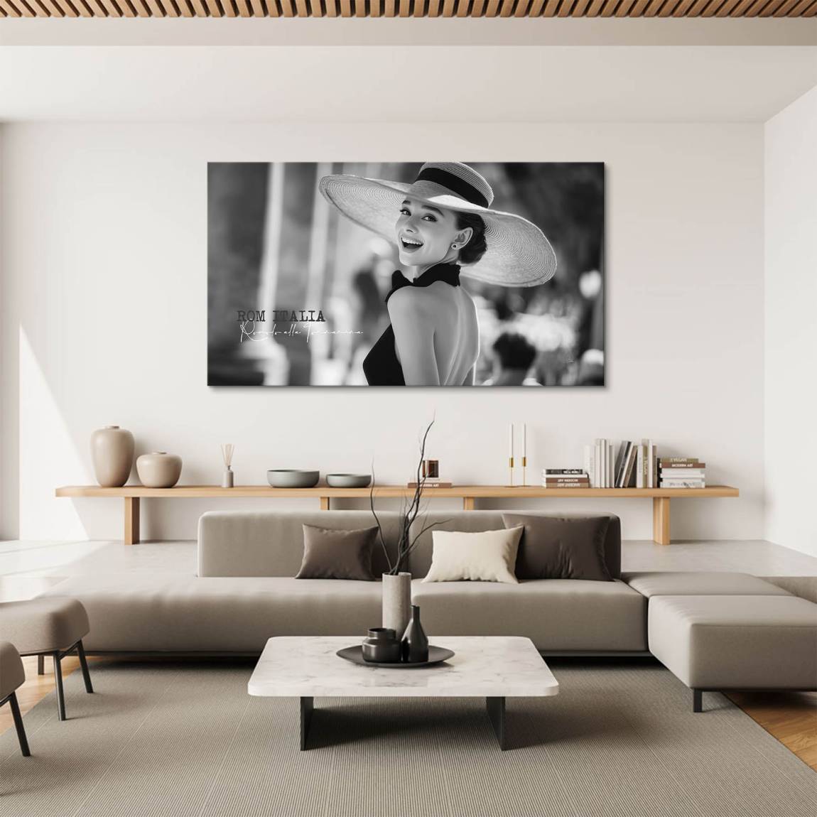 Audrey Hepburn Roma Wandbild