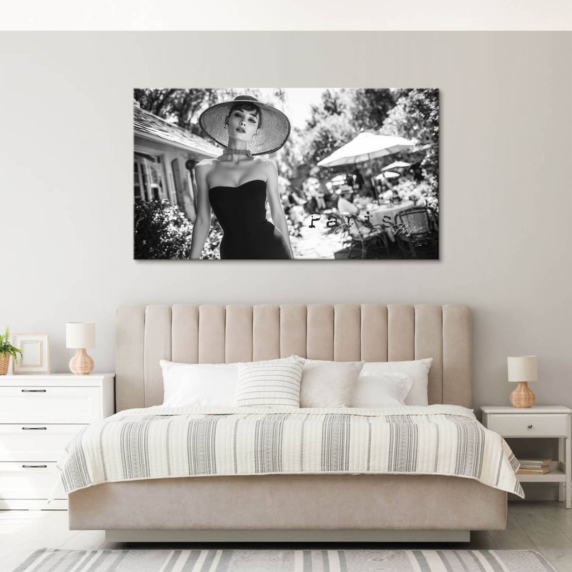 Audrey Hepburn Parisienne Wandbild
