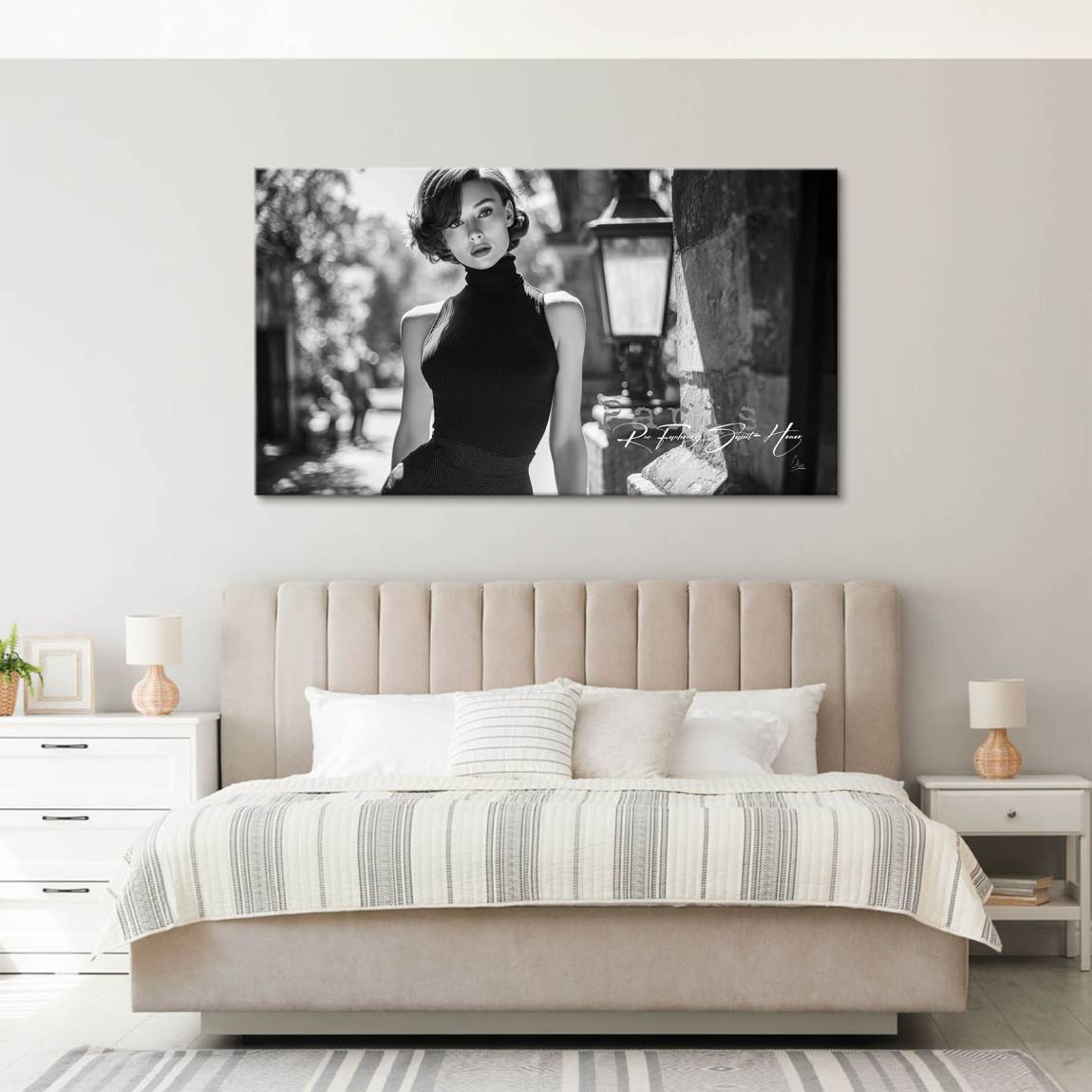 Audrey Hepburn Paris Chic Wandbild