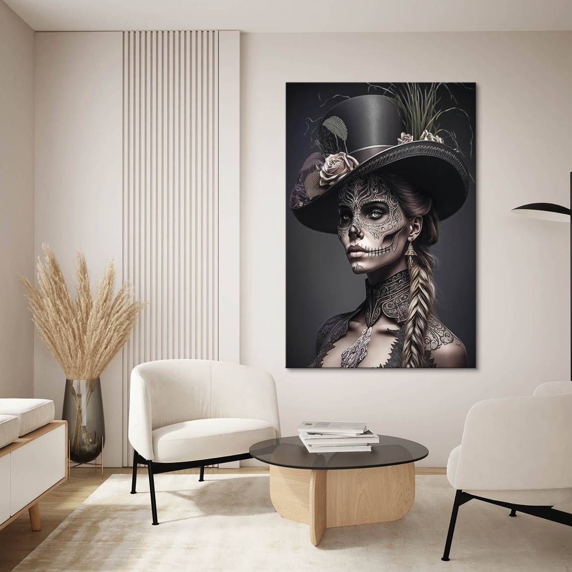 Wandbild La Catrina Color Style