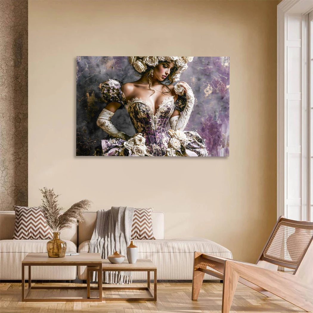 Rosen Muse Wandbild