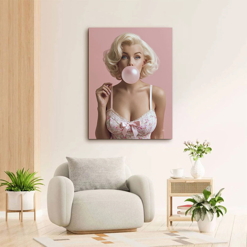 Marilyn Rosé Wandbild