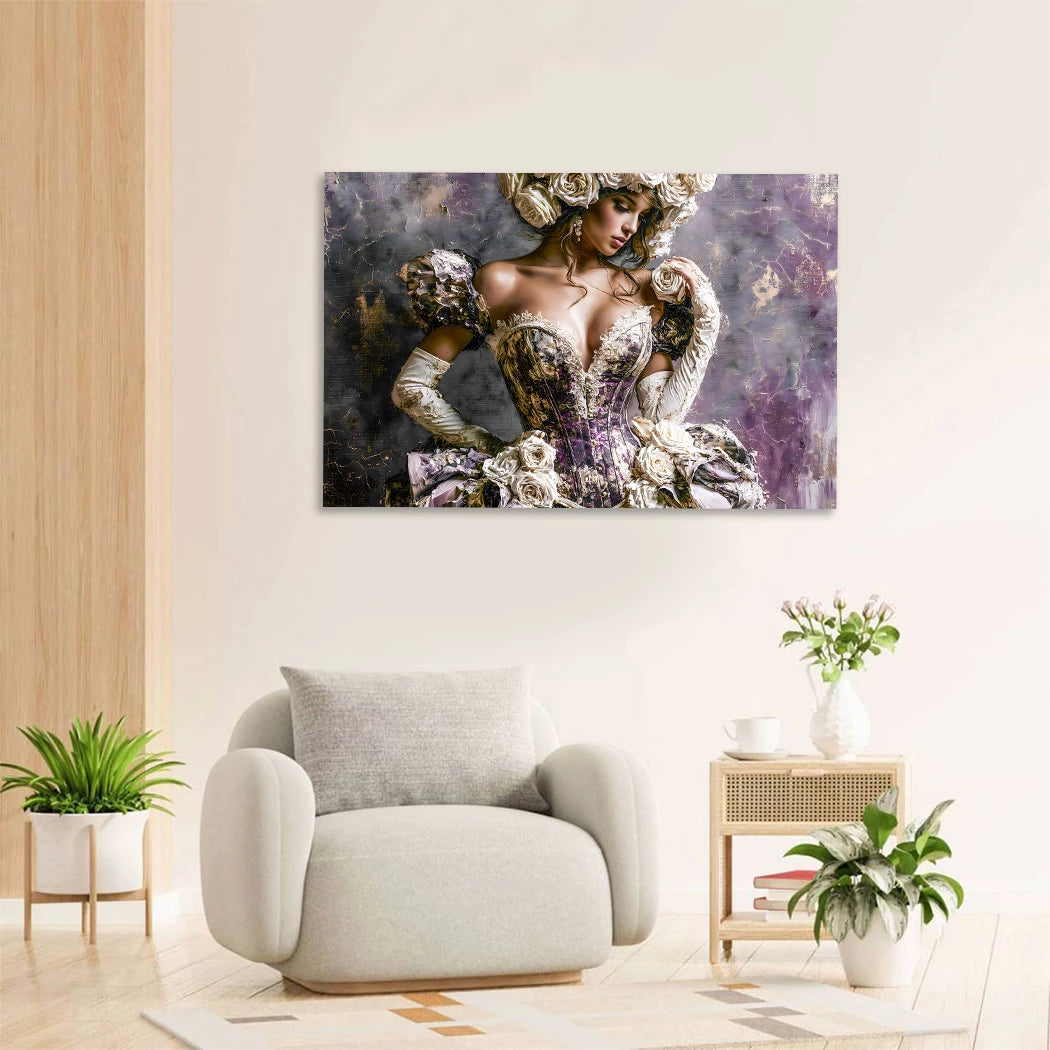 Rosen Muse Wandbild