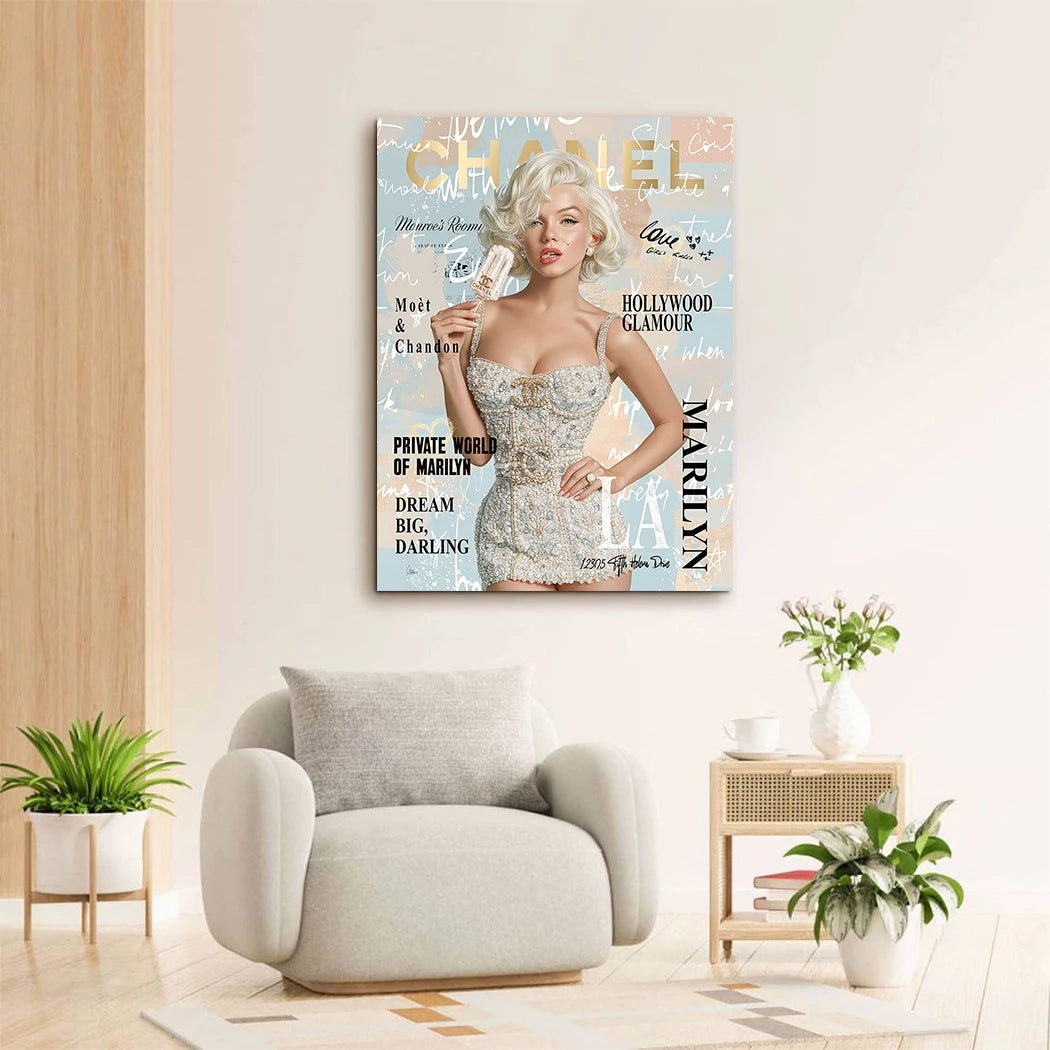 Marilyn Private Affair Wandbild