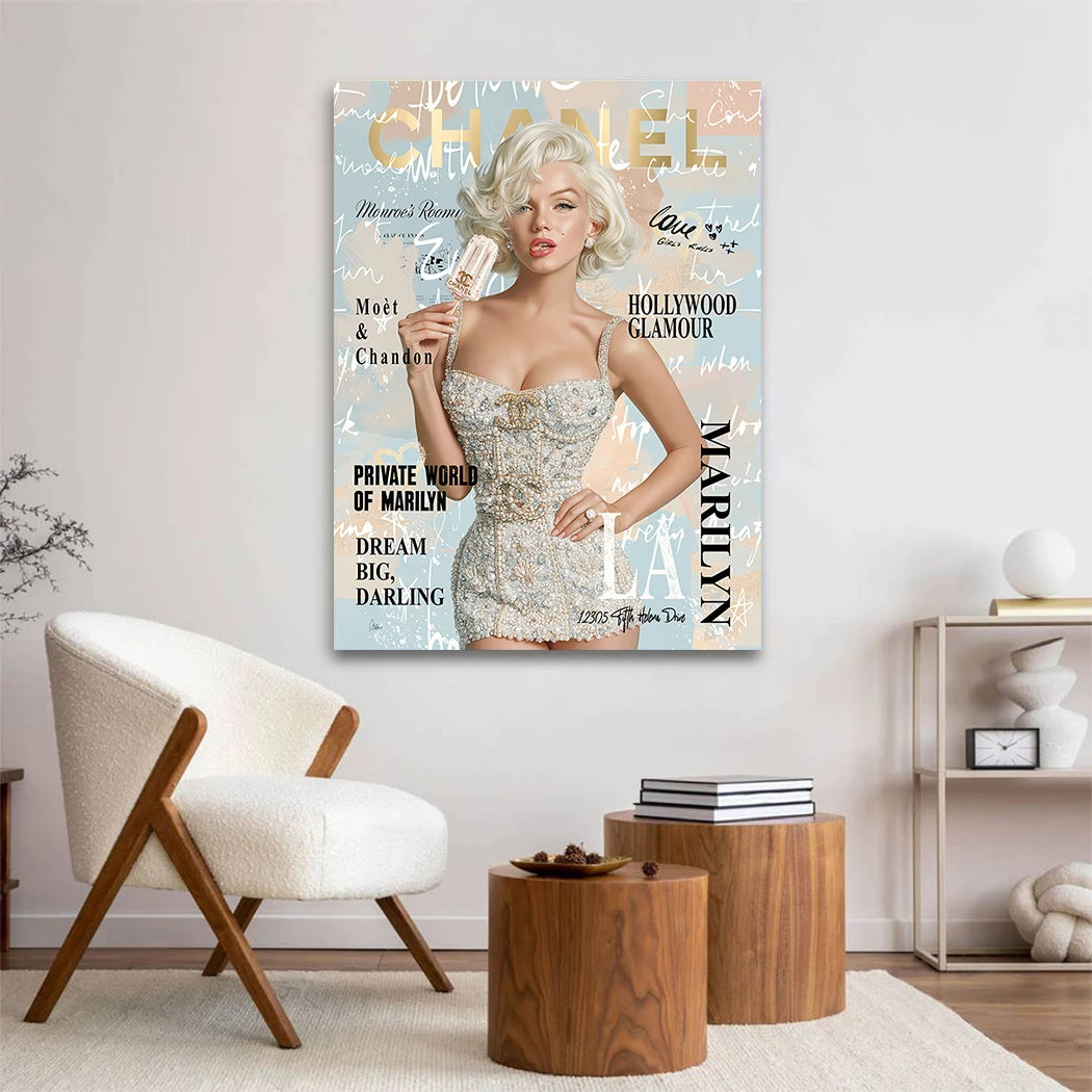 Marilyn Private Affair Wandbild