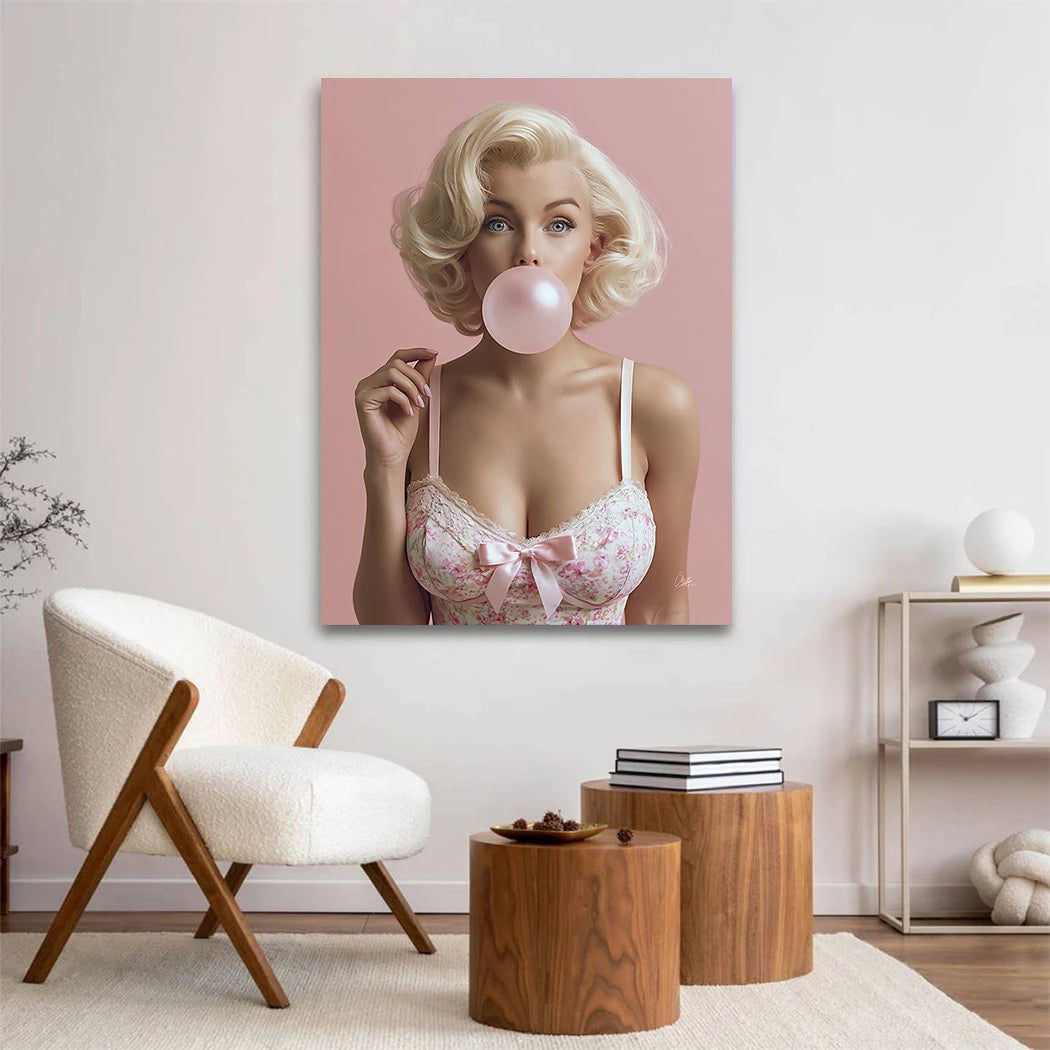 Marilyn Rosé Wandbild
