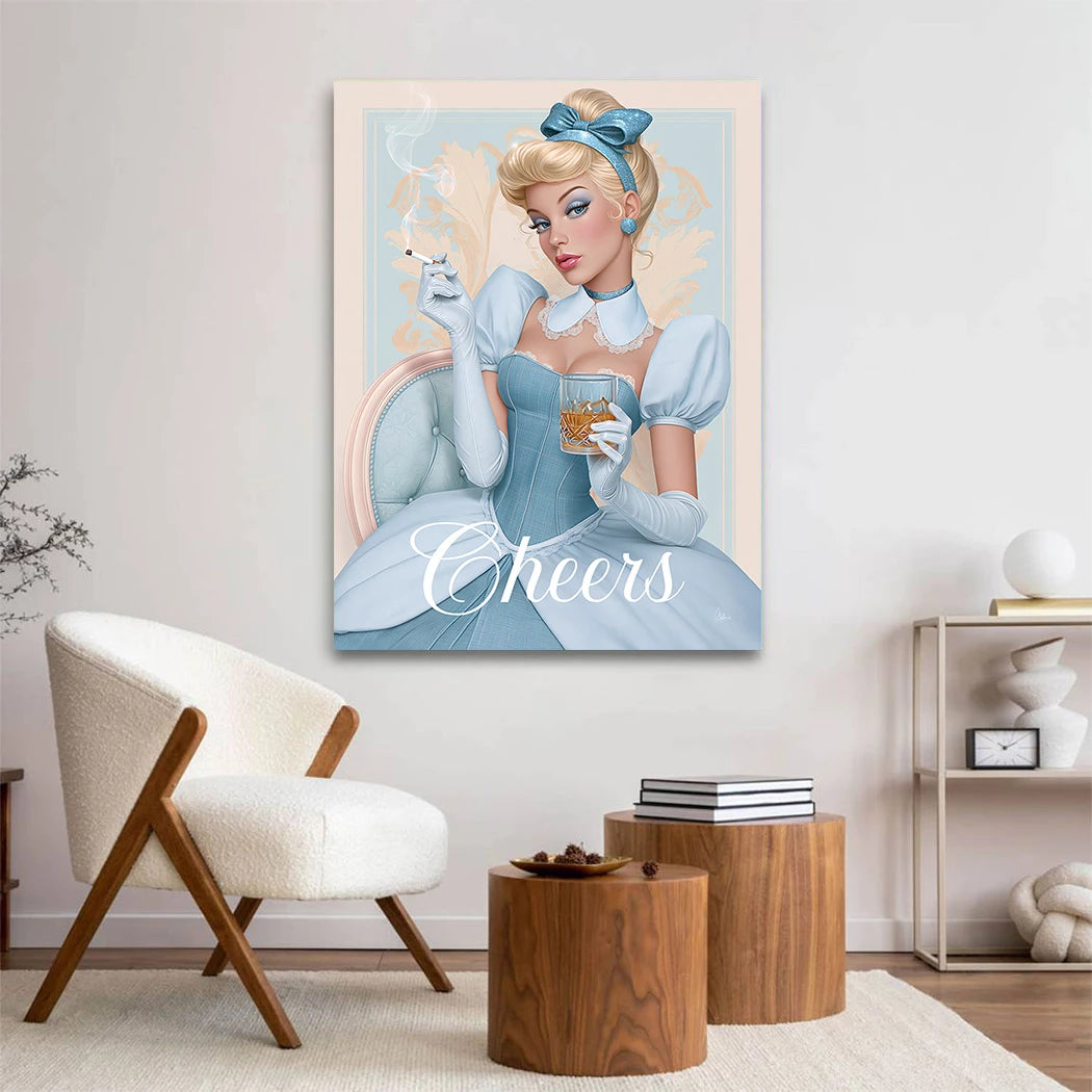 Cinderella Cheers Wandbild