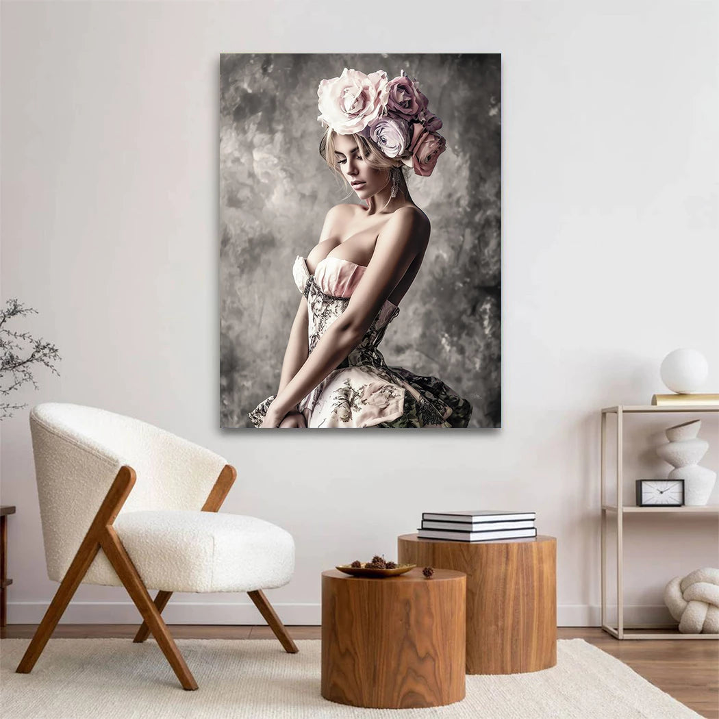 Rosen Muse Wandbild
