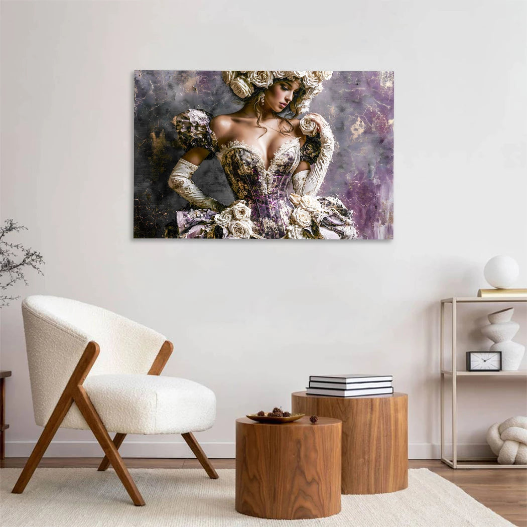 Rosen Muse Wandbild