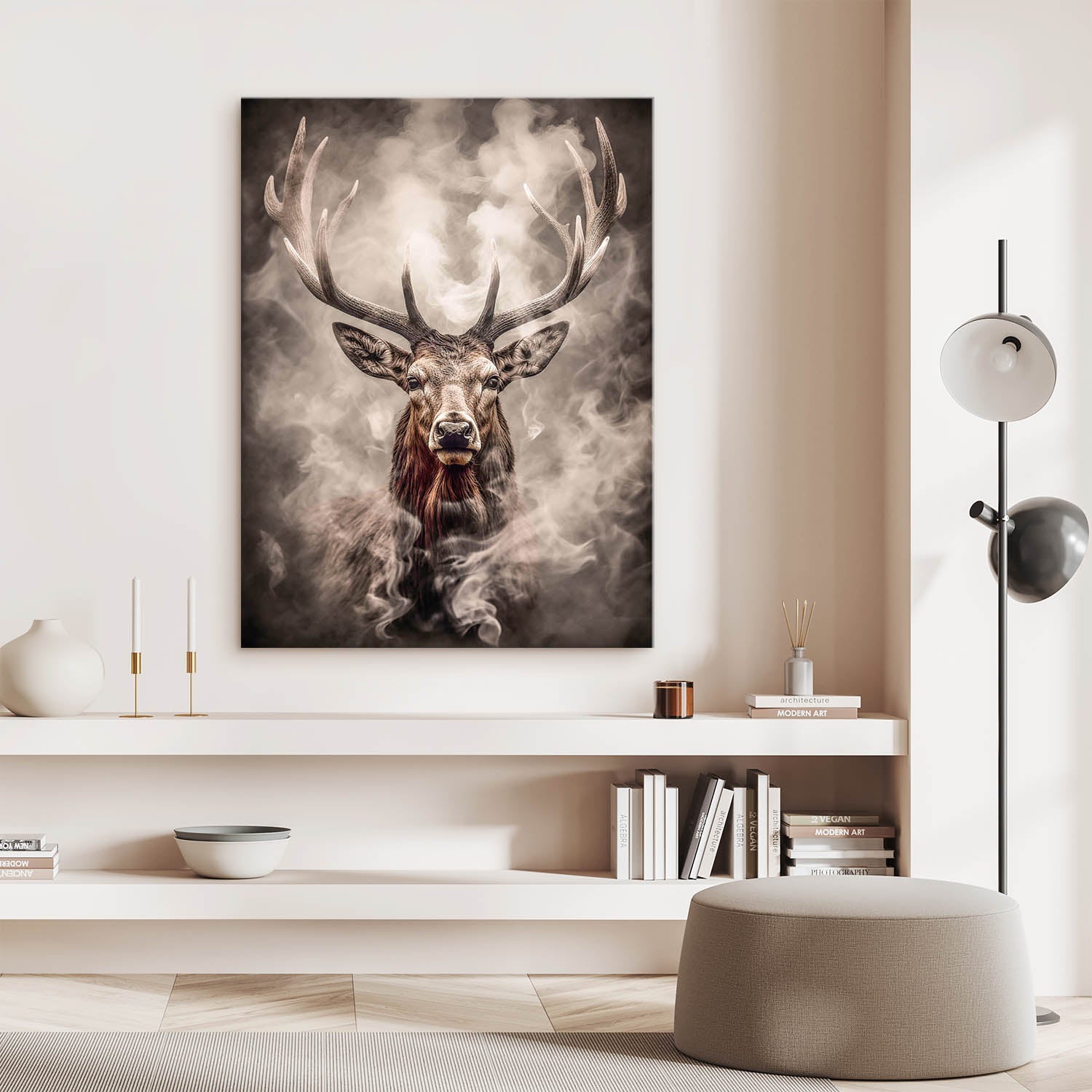 Wandbild Hirsch Natur