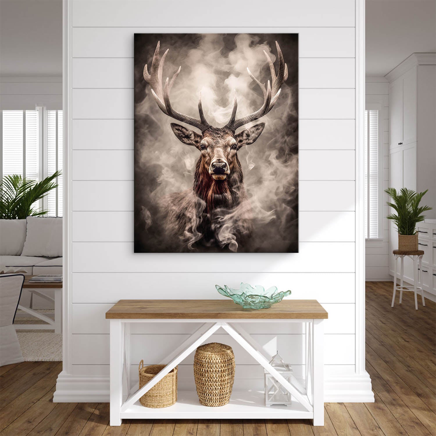 Wandbild Hirsch Natur