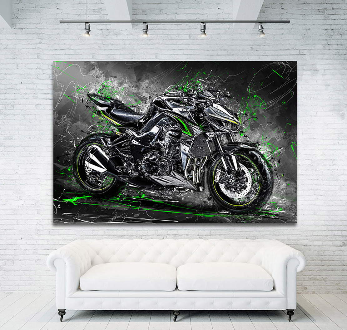 Wandbild Leinwandbild Kawasaki Z1000